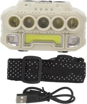 EVTSCAN USB Rechargeable Headlamp Super Bright Motion Sensor Power Portable Head lamp Outdoor with Indicator