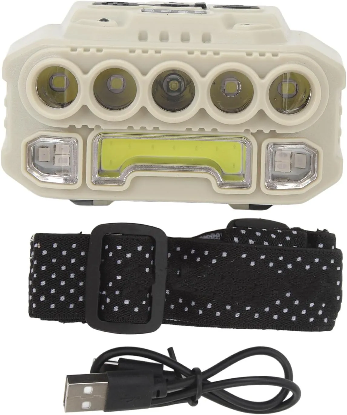 EVTSCAN USB Rechargeable Headlamp Super Bright Motion Sensor Power Portable Head lamp Outdoor with Indicator