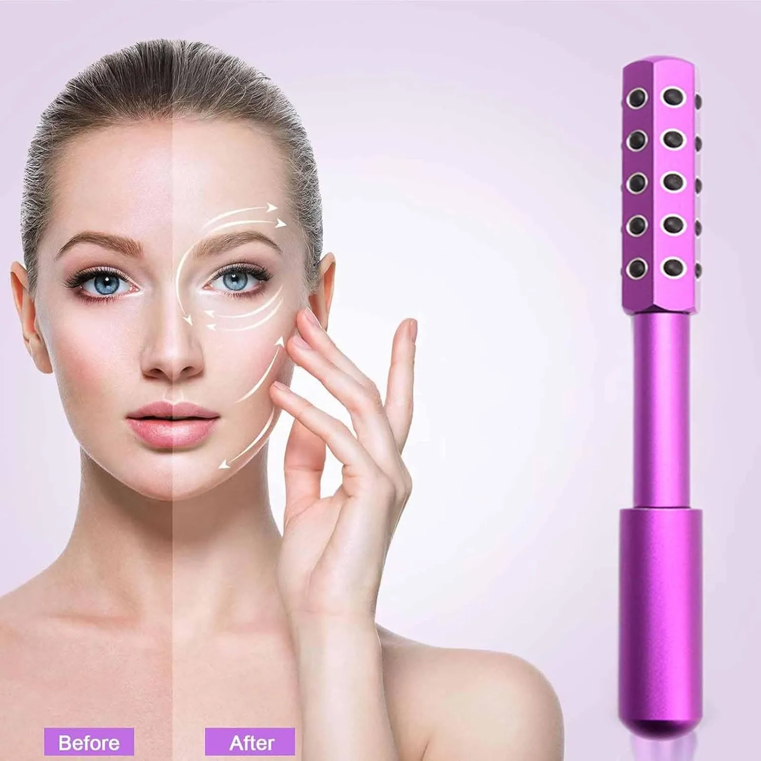 Facelift Pro Beauty Roller, Elarique Glow Sculpt - Beauty Roller,2025 New Facial Massage Tool for Lifting and Skin Care (1PCS B)
