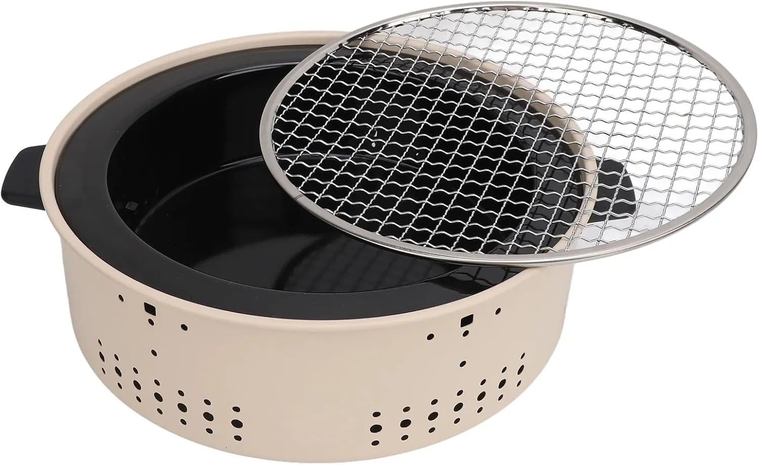 Fafeicy Efficient Safe Barbecue Stove, Multifunctional Grilling Stove for Tea, Lightweight and Portable for Camping, Premium IronStainless Steel Material