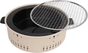 Fafeicy Efficient Safe Barbecue Stove, Multifunctional Grilling Stove for Tea, Lightweight and Portable for Camping, Premium IronStainless Steel Material