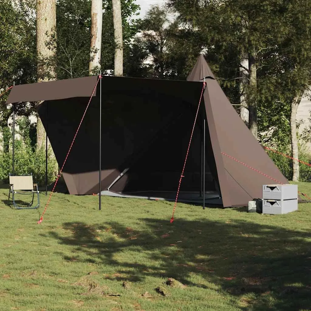 Family Tent Tipi 6-Person Green Waterproof vidaXL vidaXL