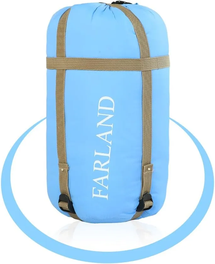 FARLAND Sleeping Bags 30℉ for Adults Teens Kids with Compression Sack Portable and Lightweight for 3-4 Season Camping, Hiking,Waterproof, Backpacking and Outdoors
