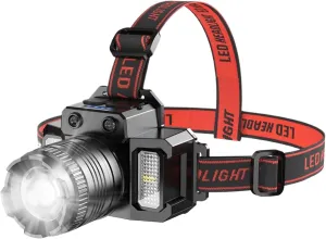 FARTO Motion Sensor Adjustable Head Lamp - Motion Sensor Head Light with 5 Modes | Floor with Battery, High Brightness Headlamp for Outdoor Activities