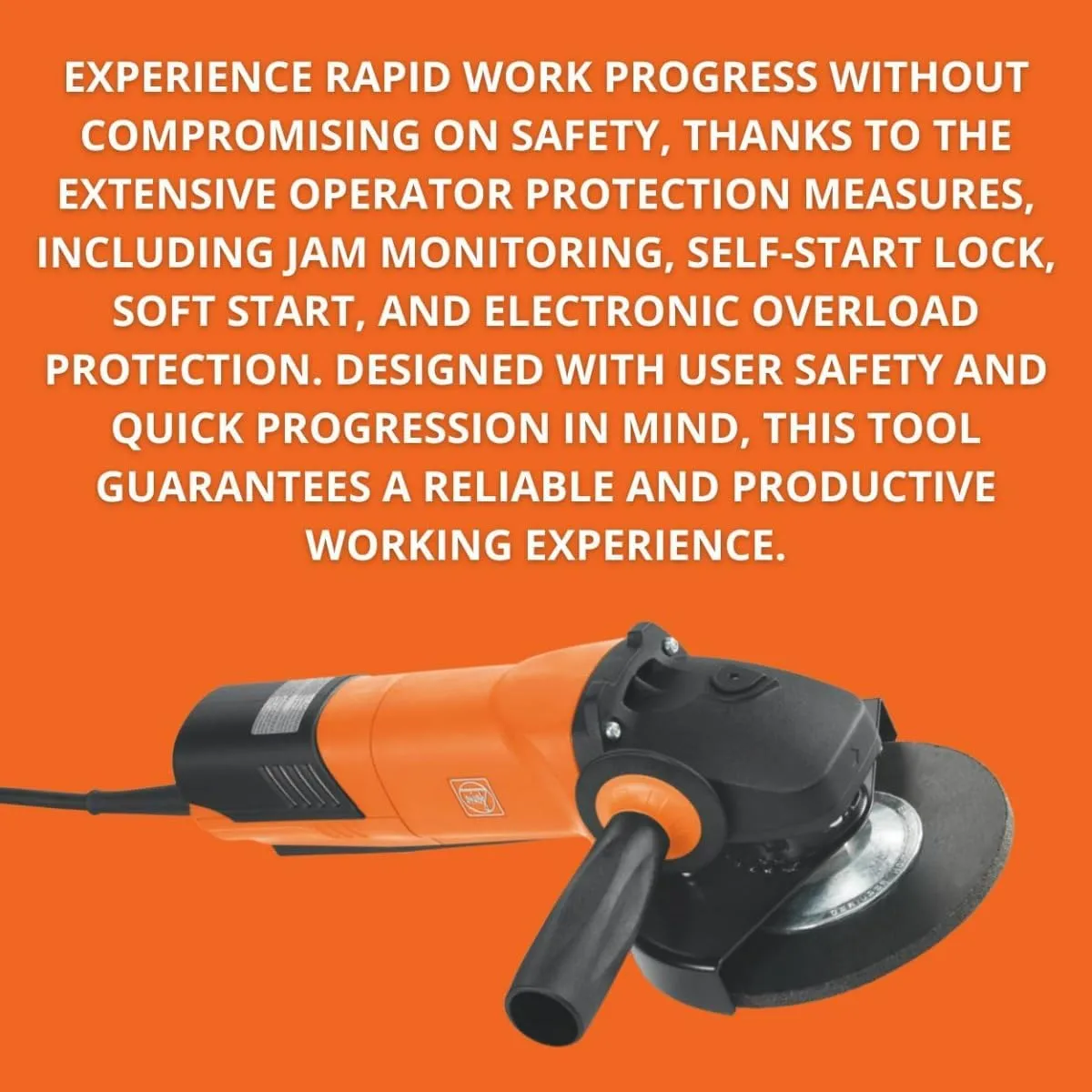 Fein 6" Compact Angle Grinder with 1,260W Motor and Paddle Switch - Advanced Safety Features and Dust Protection for Versatile Grinding and Cutting - CG 13-150 PDE - 72226360120