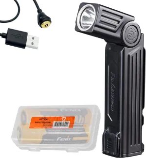 Fenix WT25R 1000 Lumen Rechargeable Handheld Worklight Magnetic Pivoting Flashlight with Backup Battery and Organizer