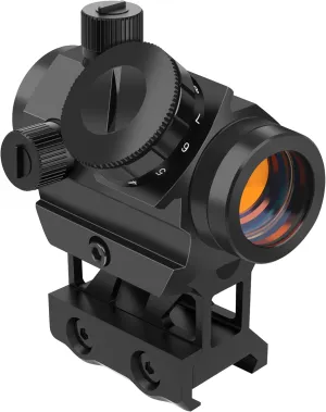 Feyachi Red Dot Sight - 4 MOA Red Dot Gun Sight Rifle Scope with 1 inch Riser Mount or Adjustable Riser Mount(.75 in, .83 in, and 1 in)