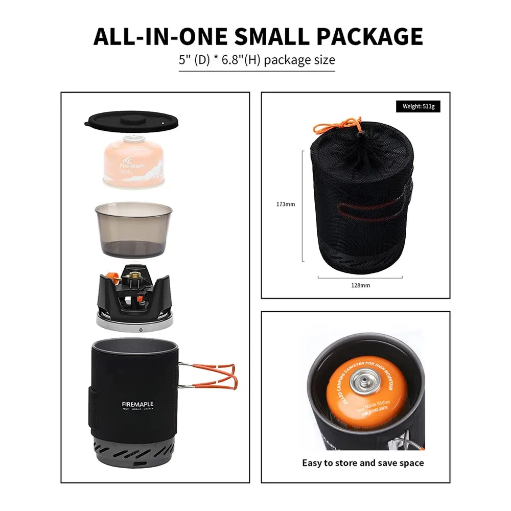 FIRE-MAPLE Star X1 Camping Stove – High-Efficiency Cooking System with Heat Exchanger