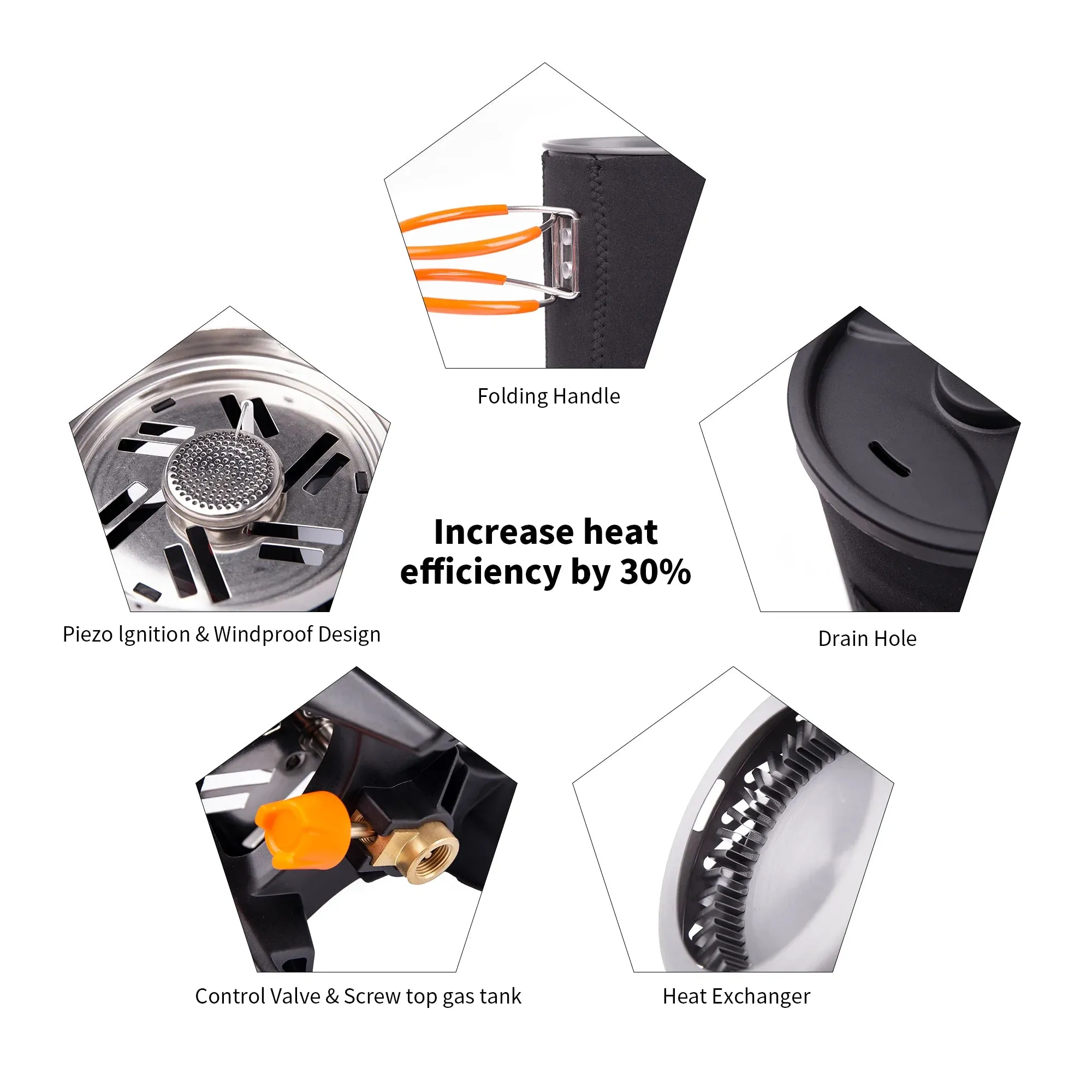 FIRE-MAPLE Star X1 Camping Stove – High-Efficiency Cooking System with Heat Exchanger