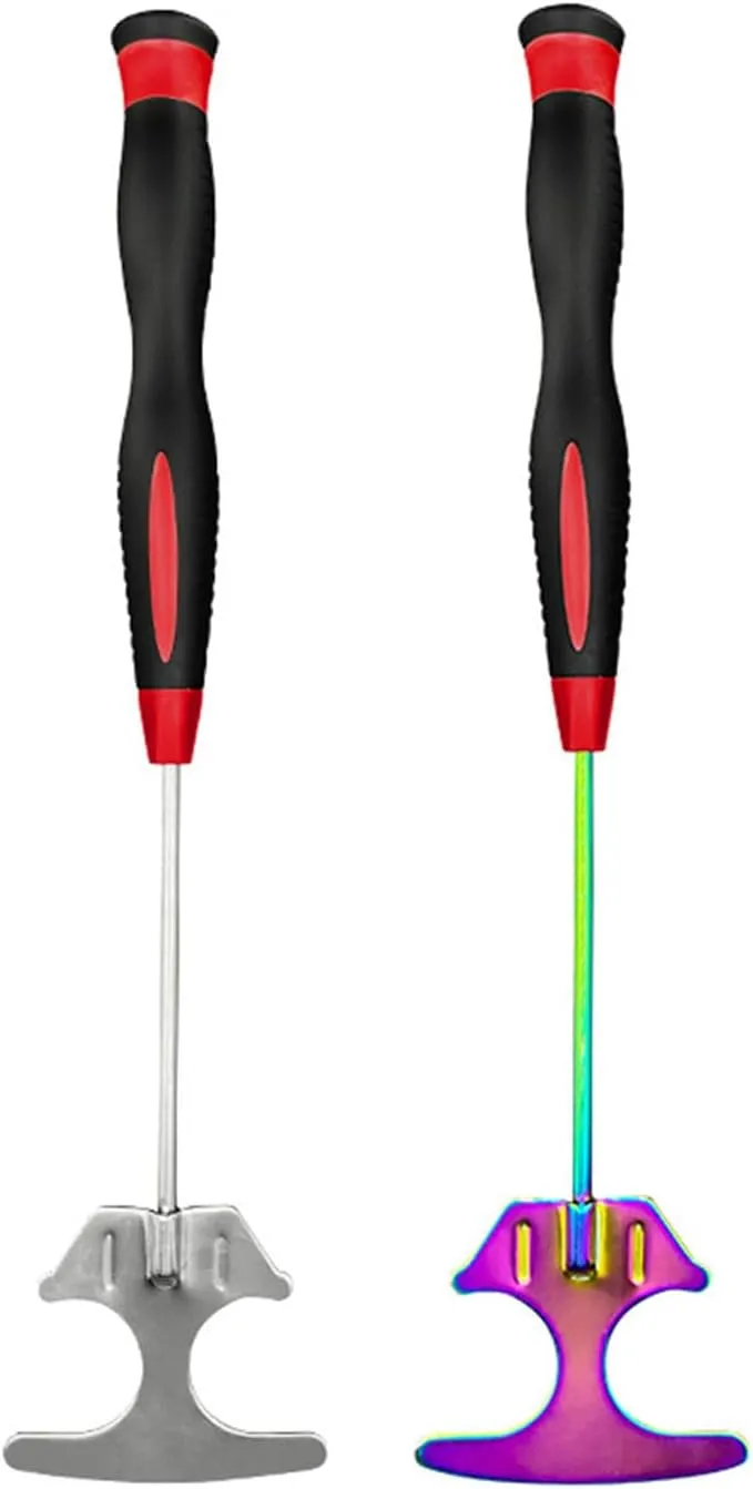 Fishing Lure Mixing Shovel Fishing Tool Equipment Shrimp Baits Shovel Stainless Steel Rubber Handle Shrimp Shovel