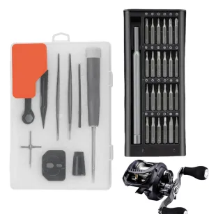 Fishing Reel Unload Maintenance Tool - Fishing Reel Repair Tool Set, All-in-onee Fishing Reel Kit | Portable Fishing Reel Cleaning Maintenance Kit, Compact Fishing Reel Cleaning Kit for Fishing Reels
