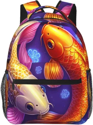 Fishpattern Lightweight Backpack For Trekking Gift Women/Female