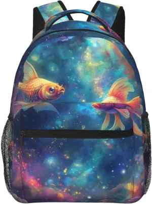 Fishpattern Portable Backpack For Trekking Backpacking Unisex