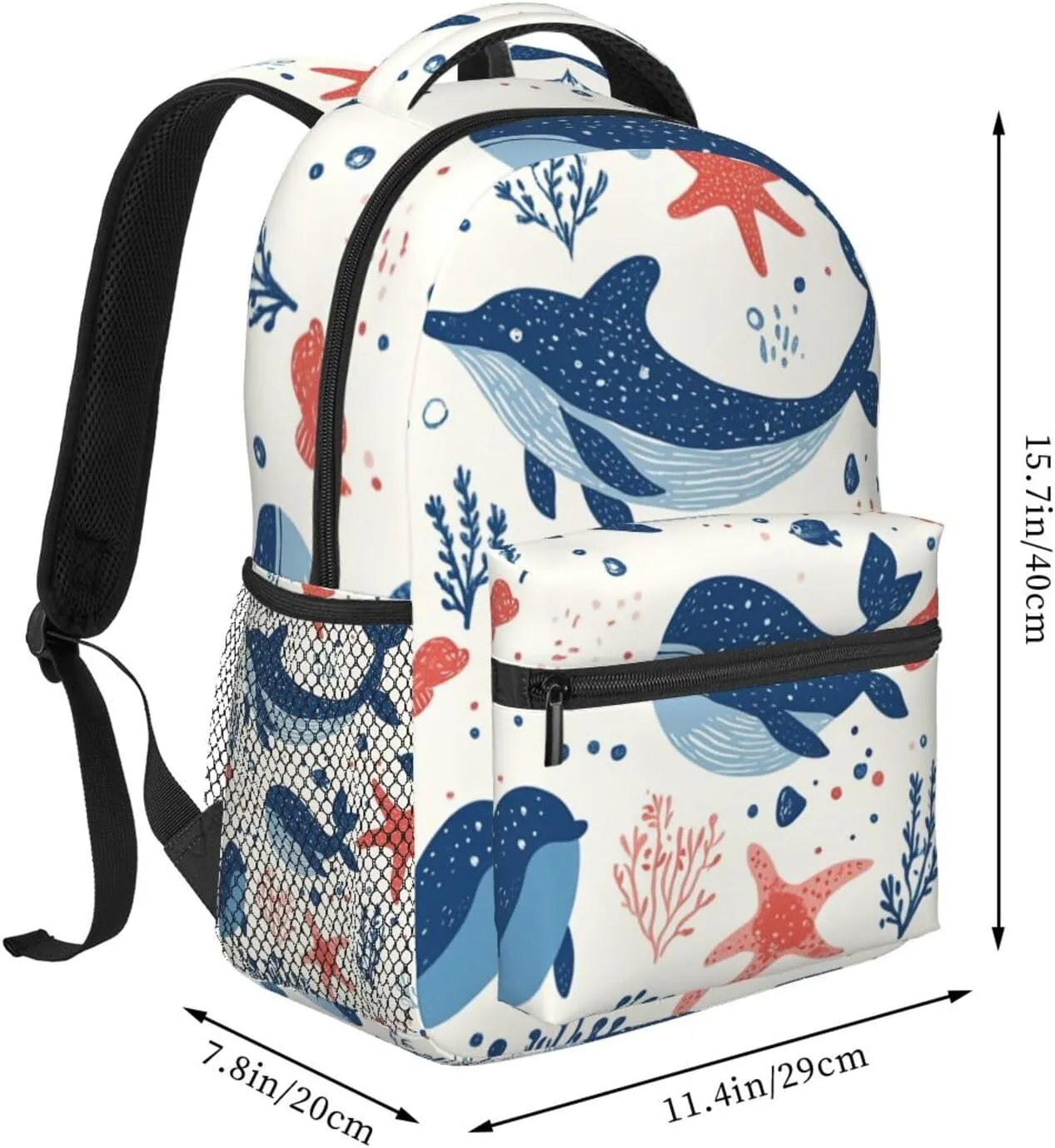 Fishpattern Stylish Backpack For Trekking Backpacking Unisex