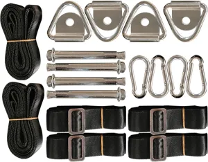 Fixed Component Kit for SIHAIAN Rectangular Pool Cover, Combination of Both Can be Used to In-ground Pool, Canopy, Round Pool, Backyard Shade, Hot Tub. Overhead Shade