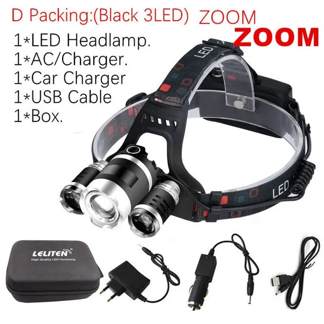 Flashlight Head Torch For Hunting