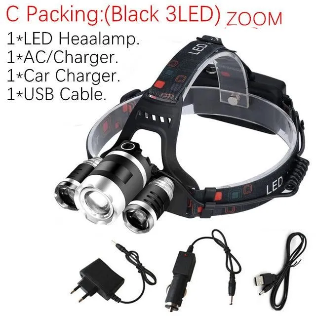 Flashlight Head Torch For Hunting