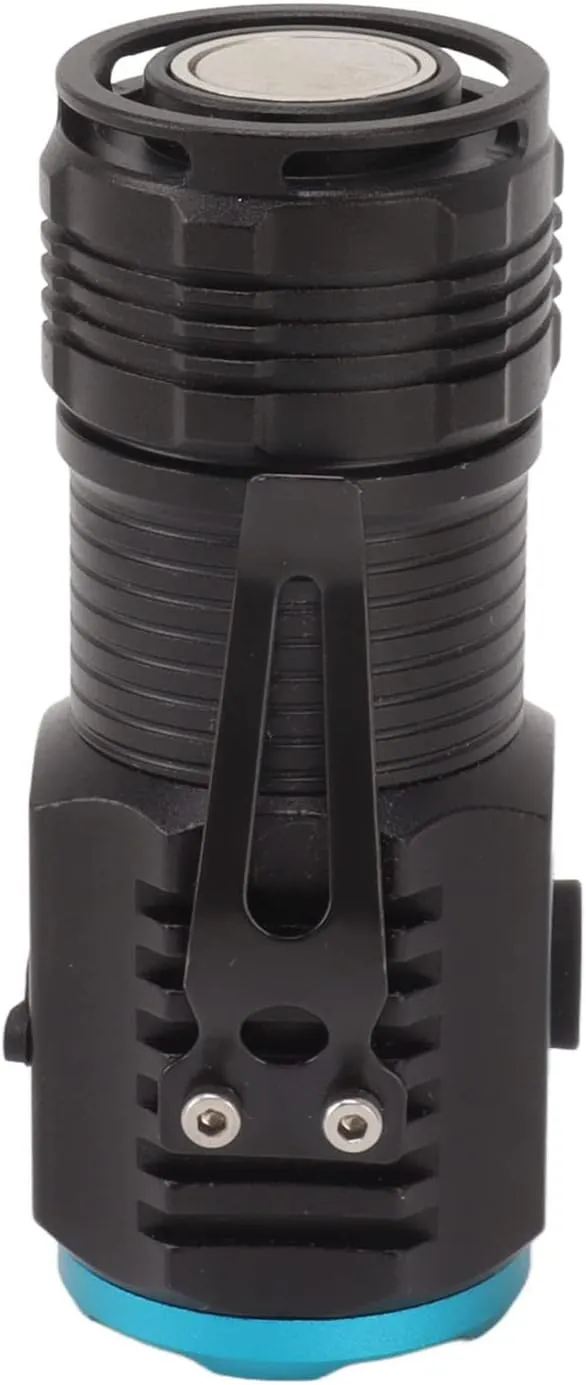 Flashlight Mini Powerful Flashlight High Luminous Flux 2000lm Bright USB C Rechargeable Best Tactical Torh LED 6 Modes IPX4 Waterproof Tail Magnet