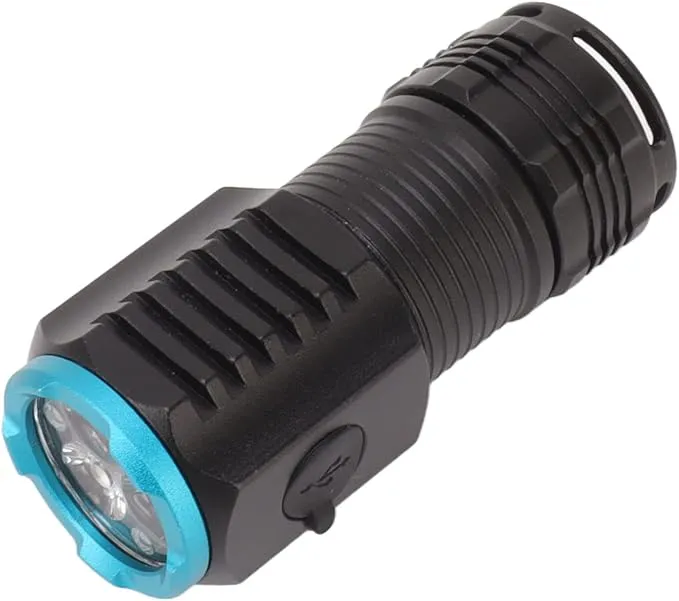Flashlight Mini Powerful Flashlight High Luminous Flux 2000lm Bright USB C Rechargeable Best Tactical Torh LED 6 Modes IPX4 Waterproof Tail Magnet