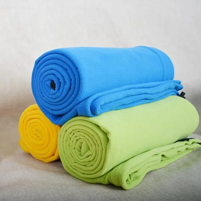 Fleece Sleeping Bag Liner Sleeping Blanket Sheet Lightweight Travel Outdoor Indoor Camping Warm Summer
