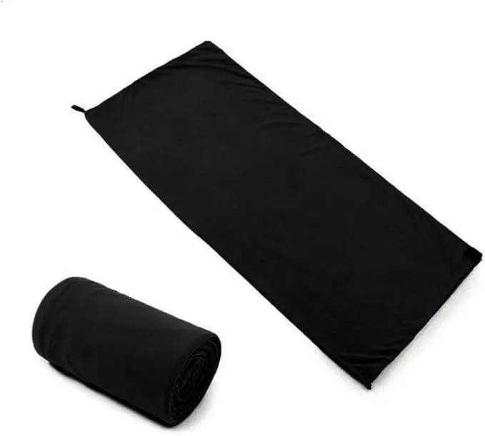Fleece Sleeping Bag Liner Sleeping Blanket Sheet Lightweight Travel Outdoor Indoor Camping Warm Summer