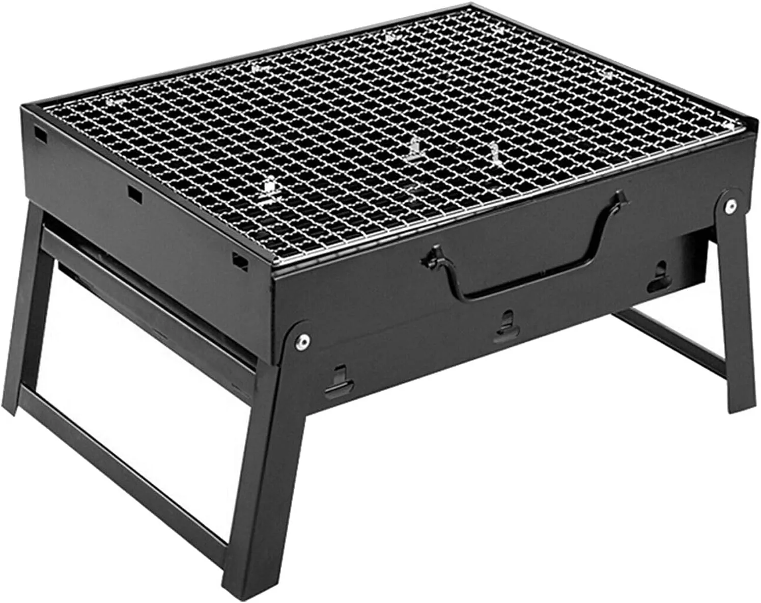 Foldable Barbecue Stove Portable Outdoor Charcoal BBQ Grill for Picnic Travel Beach Cooking Party, Great 1-6 Persons