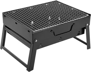 Foldable Barbecue Stove Portable Outdoor Charcoal BBQ Grill for Picnic Travel Beach Cooking Party, Great 1-6 Persons