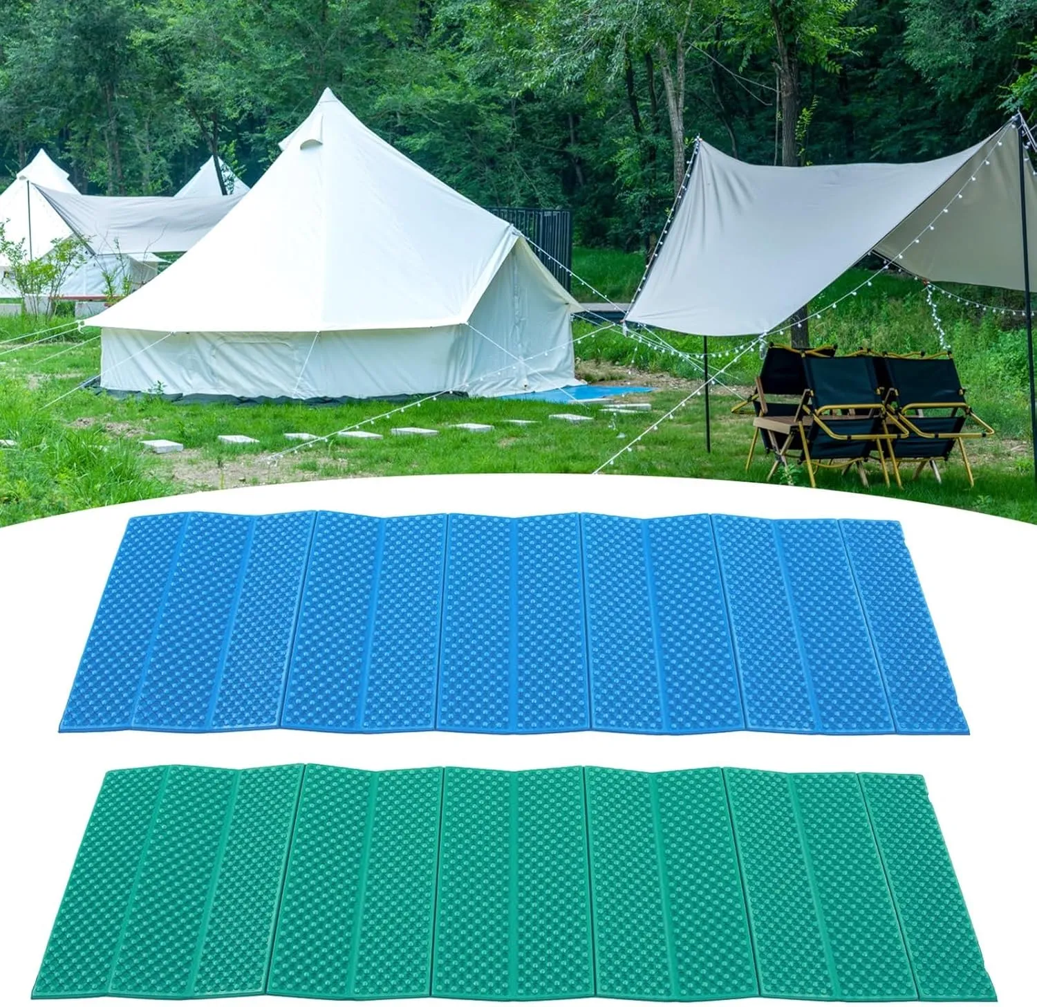 Foldable Camping Mat Thickened Waterproof Foam Sleeping Pad for Outdoor Camping