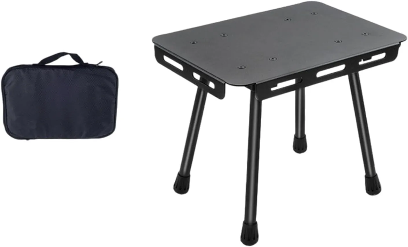 Foldable Camping Table Beach Table Retractable Camp Stool Small Chair Portable Stool for Picnic Backyard Yard BBQ Backpacking