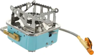Foldable Gas Stove Portable Camping Stove with Screw Lightweight Outdoor Burner for Hiking Bbq Compact Design Easy to Carry for Outdoor Activities