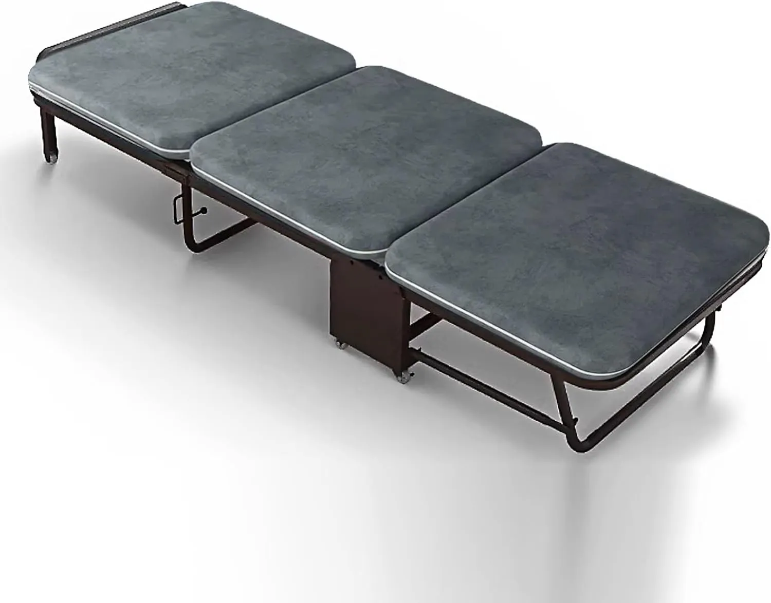 Folding Bed with Memory Foam Mattress, Folding Beds 5 Positions Adjustable Backrest, Portable Foldable Bed, Camping Cots for Adults(180 * 65cm/71 * 26inch)