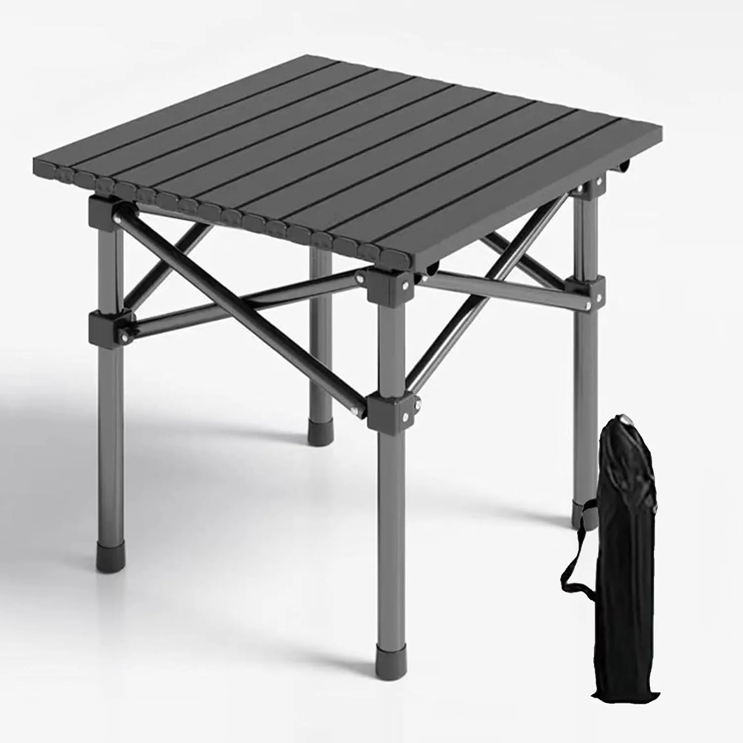 Folding Camping Table Compact Outdoor Folding Picnic Table for 2-4 People Portable and Collapsible Table for Camping Beach and BBQ Trips Wilderness Camping Table Hiking Camping Table