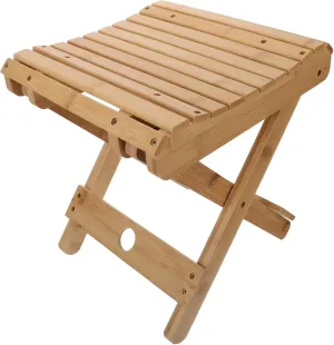 Folding Fishing Chair Bamboo Portable Stool Ideal for Camping and Outdoor Activities