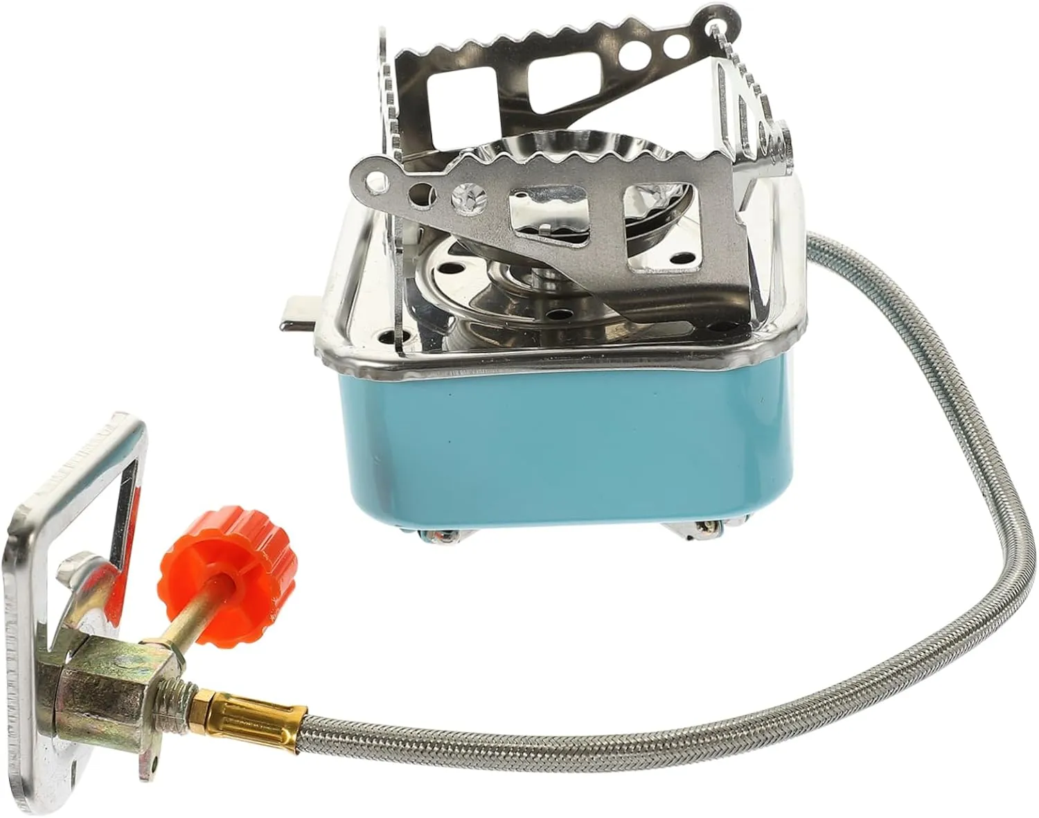 Folding Gas Stove Portable for Camping Lightweight Outdoor Stove Compact and Easy to Carry for Hiking Travel and Outdoor Activities Practical Gas Stove with Fastener