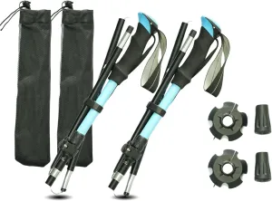 Folding Trekking Poles Easy and Convenient Hiking Safety Tool Multi-Functional Design Suitable for All Ages Essential for Outdoor Travel and Mountain Climbing Equipment Perfect for Adventurers