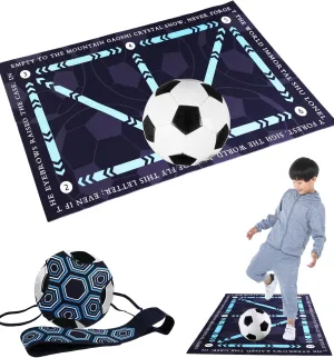 Football Footstep Training Mat - Soccer Training Mat, Non-Slip Silent Equipment for All Ages, Elevate Your Game with Precision, Best Gifts for All Levels