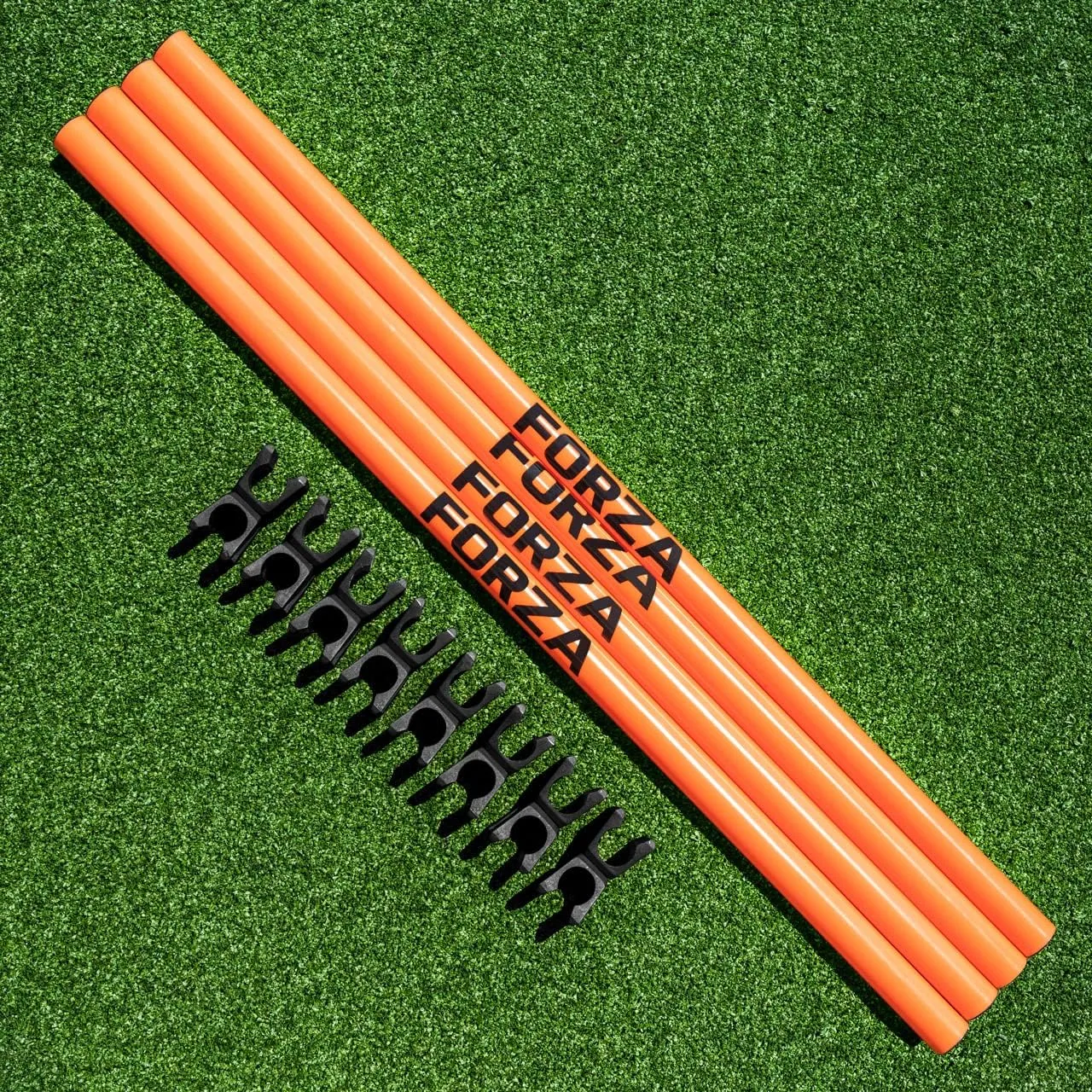 FORZA Agility Poles & Clips | Create Your Own Hurdles - 8 Color Options