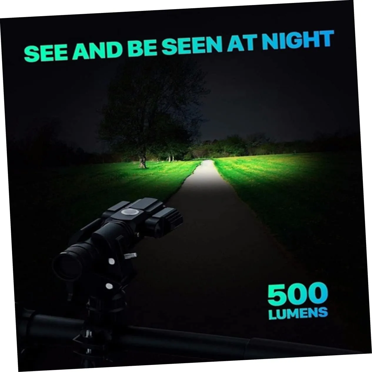 Front Light Aircraft Shape Flashlight Waterproof Light Three Lamp Head Flashlight Socket Glare