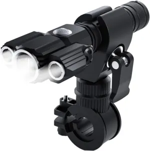 Front Light Aircraft Shape Flashlight Waterproof Light Three Lamp Head Flashlight Socket Glare