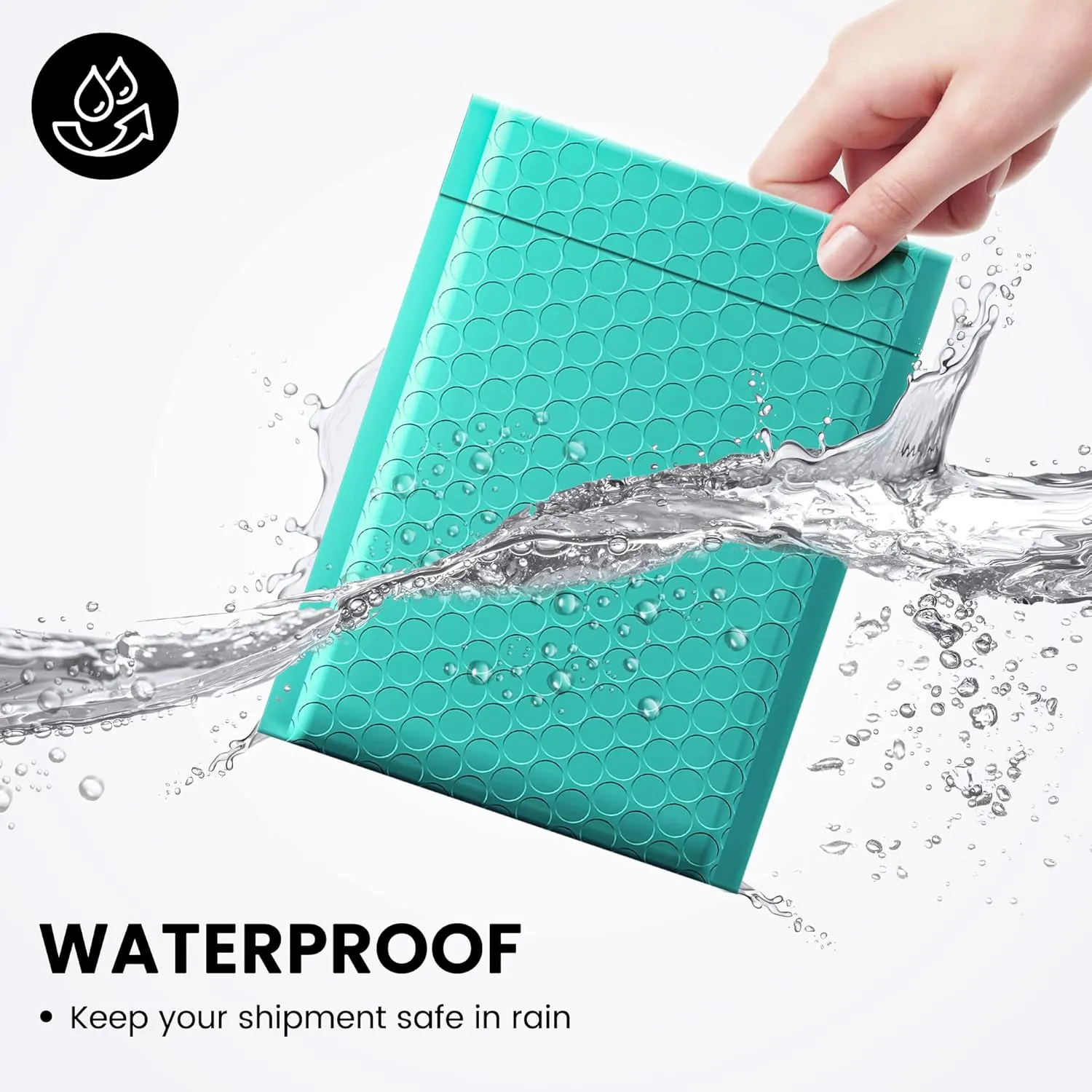 Fuxury 500 Pack Teal Bubble Mailers 6x10 Inch, Small Bubble Shipping Envelopes#0 Thick Bubble Padded Mailer Strong Adhesion Padded Envelopes for Mailing Jewelry,Makeup