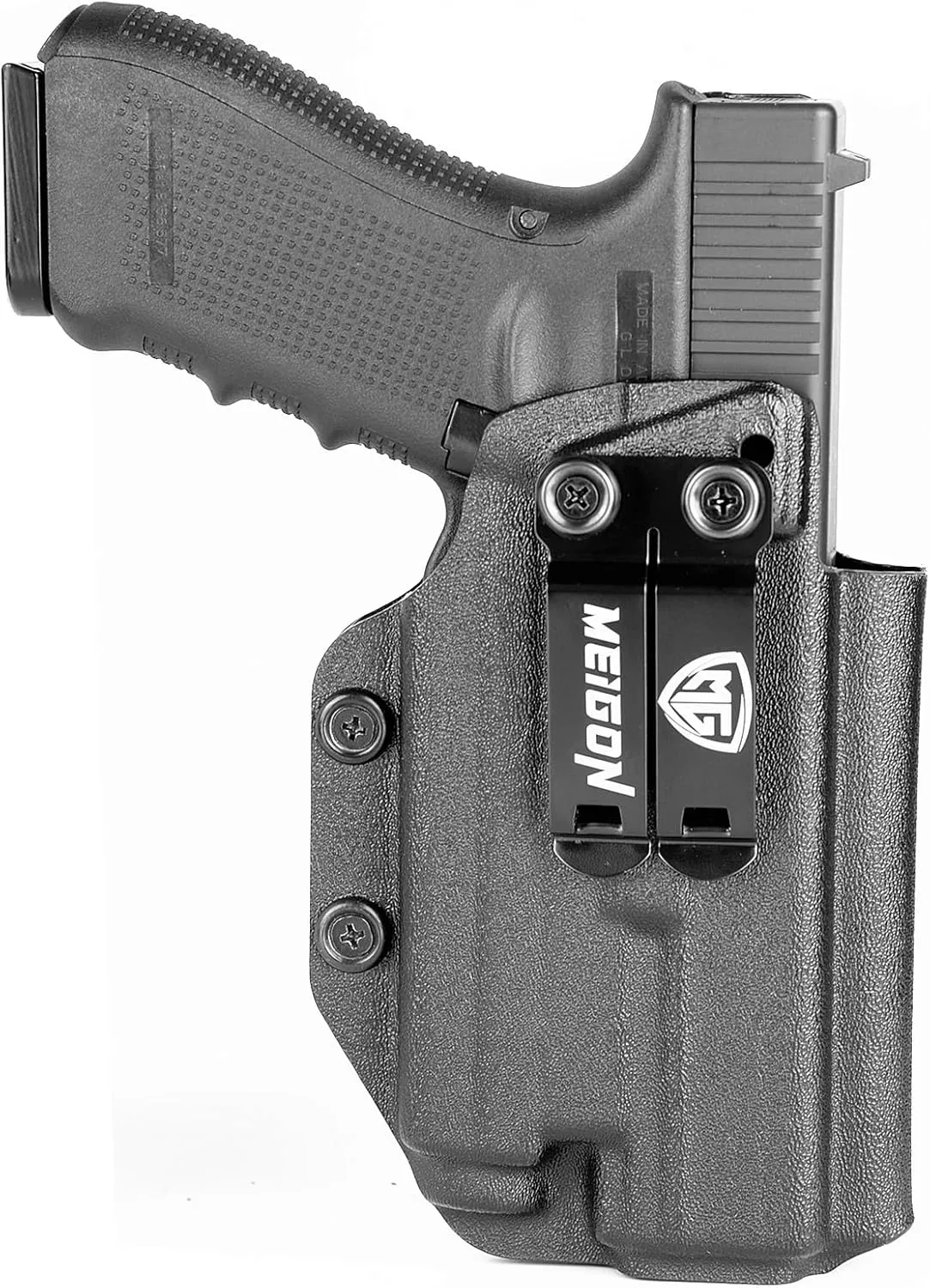 G19/G17 Holster with Light, IWB Kydex Holster for Glock 17 19 19X 22 23 31 32 44 45 47 MOS with Olight Baldr S/Baldr MINI Laser Combo Flashlight, Red Dot Optics Cut, Inside Waistband Concealed Carry