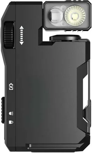 G5 EDC Flashlight, 400 Lumens Rechargeable EDC Flashlight, IP68 Waterproof, 180°Rotation,Protable Magnetic Mini Keychain Flashlight for Camping Emergency (Black)