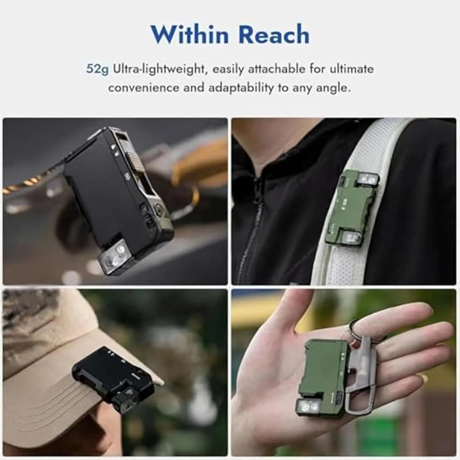 G5 EDC Light 400 Lumens, G5 Pocket-Sized LED Light, Super Bright 3 Modes Keychain Flashlight, 180° Rotation, Dual Lights, IP68 Waterproof, for Outdoor, Emergency & Daily Carry (Green) (1, Green)