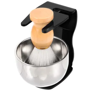 GALPADA 1set Shaving Kit for Men Foaming Shaving Brush Bowl Holder Complete Beard Care for Comfortable Grooming for Father Day