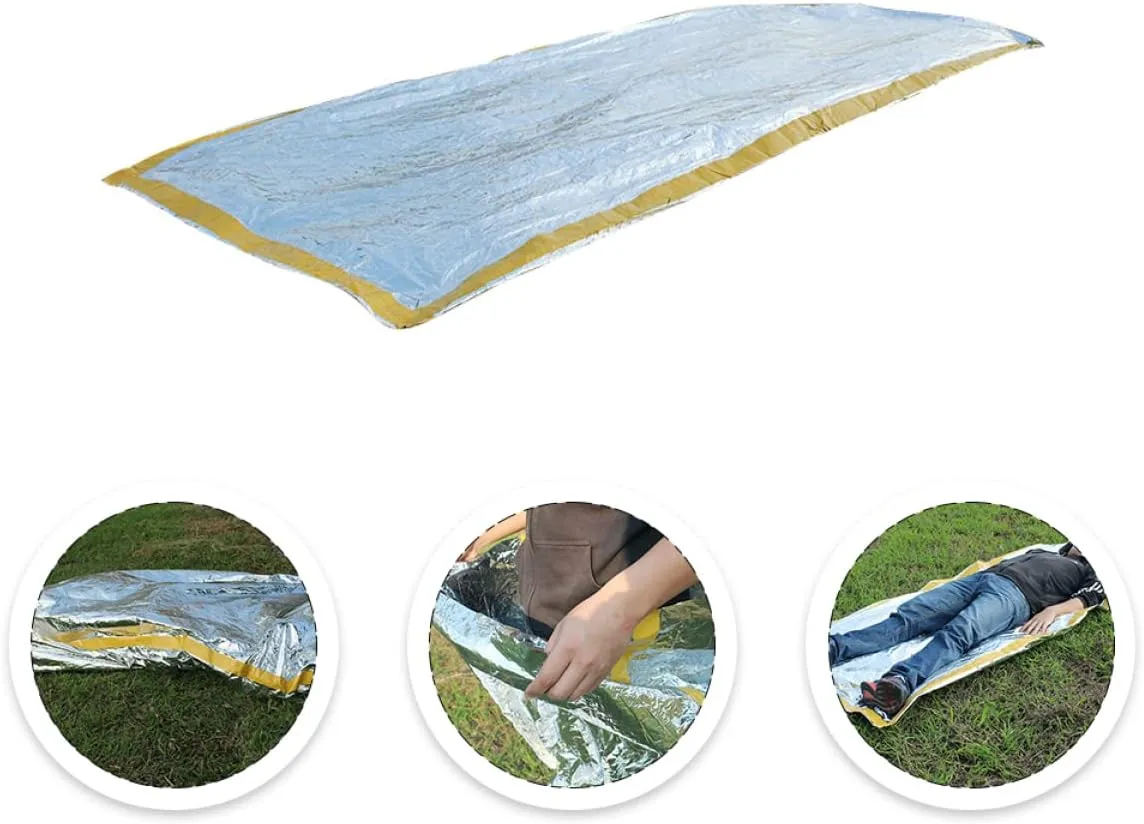 GALPADA First Aid Winter Camping Liners Warm Blanket for Camping Emergency Blankets Cold Waterproof Adults