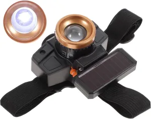 GALPADA Motion Sensor Headlamp Waterproof Solar Charging Powered Compact Led Headlamp for Fishing Camping Night Hiking Random