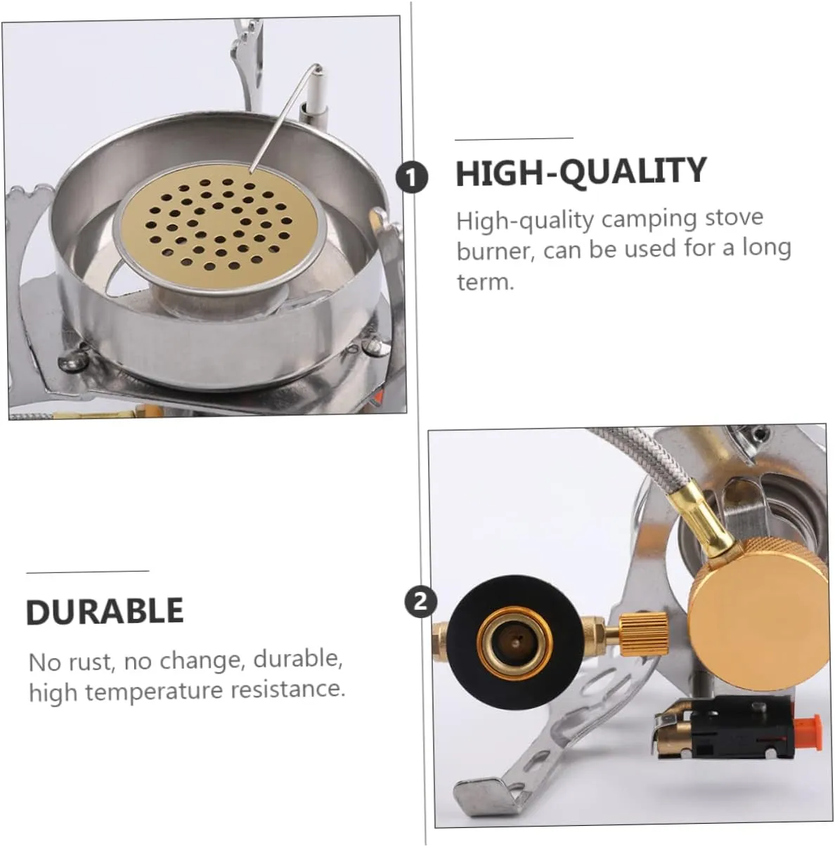 GANAZONO Compact Ignition Stove Burner Windproof Design for Efficient Cooking Portable Propane Camping Heater