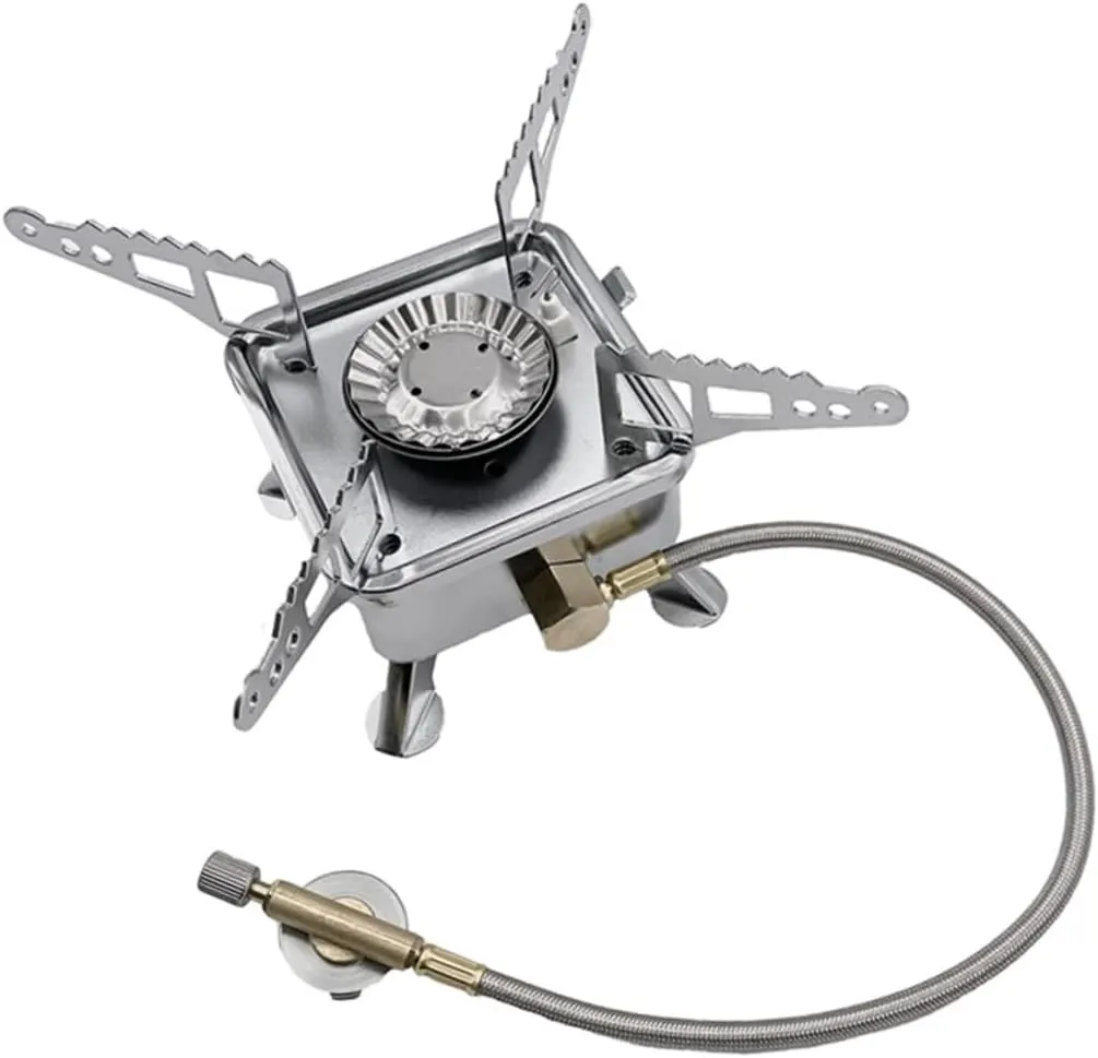GANAZONO Mini Camping Gas Stove Outdoor Stove Burner Foldable Design for Propane Gas