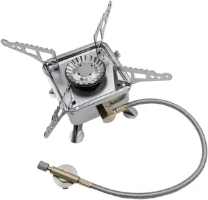 GANAZONO Mini Camping Gas Stove Outdoor Stove Burner Foldable Design for Propane Gas
