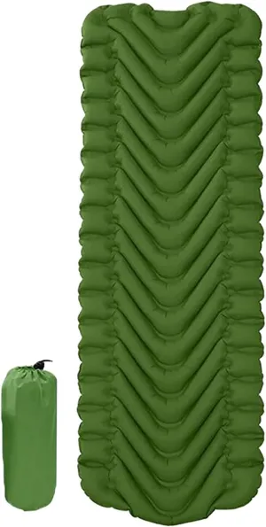 GaRcan Inflatable Sleeping Mattress Camping Inflatable Sleeping Pad Tent Mat Travel Air Mattress Army Green Camping Mat Inflatable Sleeping Pad Beautiful Scenery